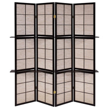 Iggy - 4-Panel Room Divider Folding Shoji Screen - Cappuccino