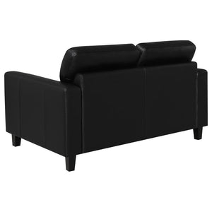 Scotland - Faux Leather Upholstered Sofa Set