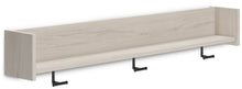 Socalle - Wall Mounted Coat Rack w/Shelf - Light Natural