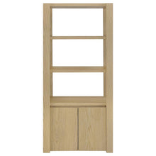 Laurelton - 3-Shelf Media Tower Tall Pier Cabinet - Light Oak