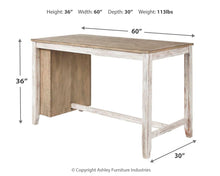 Skempton - White - Rectangular Counter Table With Storage