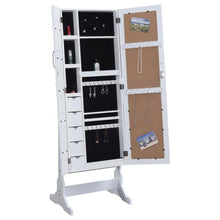 Doyle - Cheval Mirror With Jewelry Storage - White