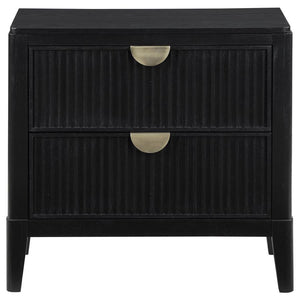 Brookmead - 2-Drawer Nightstand - Black