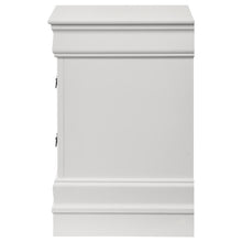Louis Philippe - 2-Drawer Nightstand Bedside Table - White