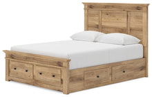 Makidern - Panel Storage Bed With 2 Under Bed Storage Units