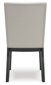 Glinari - Taupe / Black - Dining Upholstered Side Chair (Set of 2)