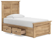 Makidern - Panel Storage Bed With 2 Under Bed Storage Units