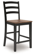 Wildenauer - Barstool (Set of 2) - Brown / Black