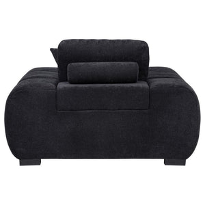 Octavia - Fabric Upholstered Track Arm Accent Chair