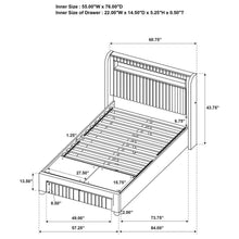 Madison - Upholstered LED Storage Platform Bed