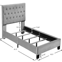Amelia - Upholstered Bed Kit - Light Blue