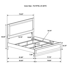 Caraway - Wood LED Panel Bed