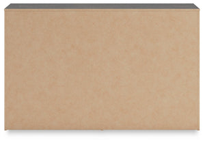 Hollivern - Dark Gray - Six Drawer Dresser