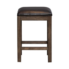 Lennox - Upholstered Console Stool - Dark Brown