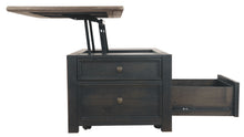 Tyler Creek - Grayish Brown / Black - Lift Top Cocktail Table