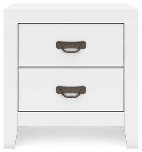 Binterglen - White - Two Drawer Night Stand