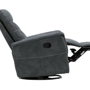 Danyon - Swivel Gliding Recliner - Charcoal Gray