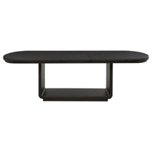 Leandro - 9 Piece Rectangular Dining Table Set - Cream / Burnished Black