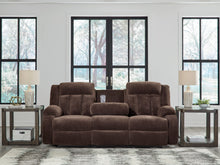 Free Wake - Chocolate - Reclining Power Sofa With Drop Down Table