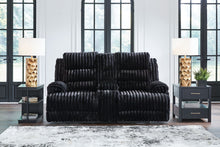 Rhine Falls - Double Reclining Power Loveseat With Console - Onyx