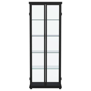 Aero - 5-Shelf Display Curio Cabinet With Led Lighting