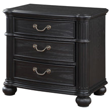 Celina - 3-Drawer Nightstand - Black