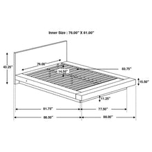 Jessica - Wood LED Panel Bed
