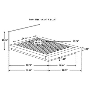 Jessica - Wood LED Panel Bed