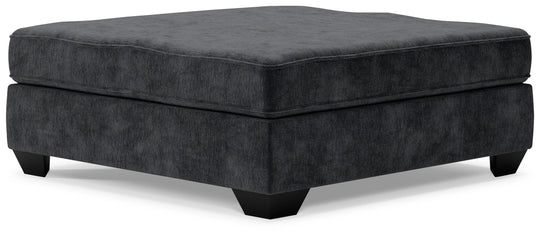 Lavernett - Oversized Accent Ottoman - Charcoal