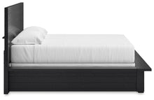Londer - Black - King Panel Bed