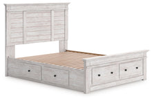 Makidern - Panel Storage Bed With 2 Under Bed Storage Units