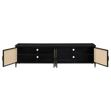 Amherst - 78" 4-Door Metal TV Stand Media Console - Black