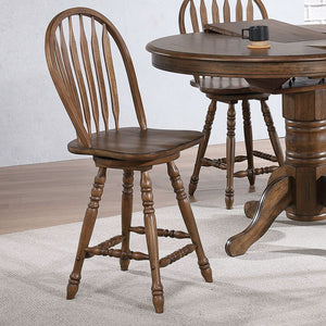 Carolina Crossing - Windsor Swivel Counter Chair - Brown