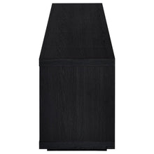 Deiter - 79" TV Stand Fireplace Media Console - Black