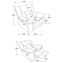 Greer - Upholstered Swivel Glider Recliner Chair