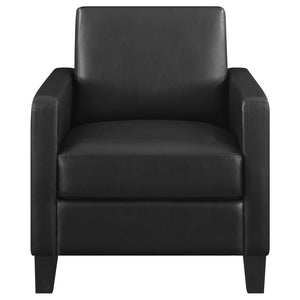 Julio - Upholstered Accent Chair With Track Arms - Black