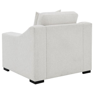 Ashlyn - Fabric Upholstered Track Arm Accent Chair - Sand