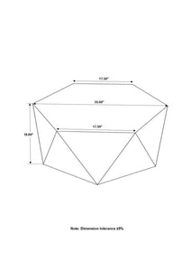 Zalika - Hexagonal Solid Mango Wood Coffee Table - Natural