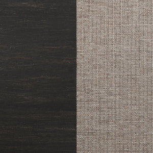Bridget - Fabric Upholstered Dining Bench - Stone And Charcoal
