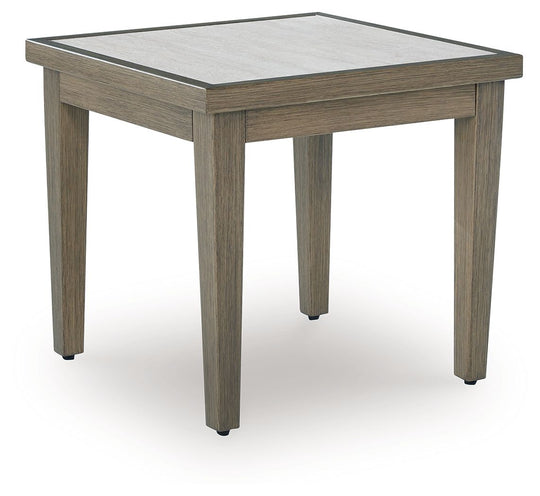 Rainier Ranch - Square End Table - Brown / Beige