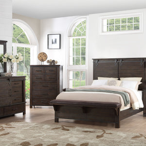 Newton - Complete King Bed - Cocoa Brown