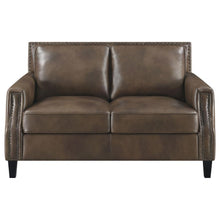 Leaton - Upholstered Recessed Arm Sofa Set
