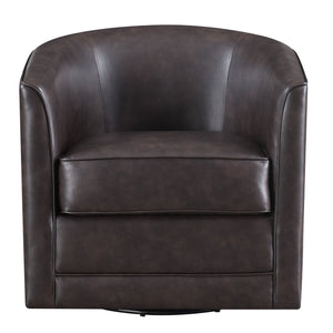 Milo - Swivel Chair - Chocolate Brown