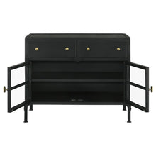 Sadler - 2-Drawer Metal Accent Storage Cabinet - Matte Black