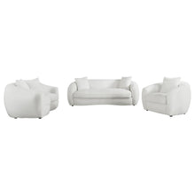 Isabella - Faux Sheepskin Upholstered Sofa Set