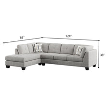 Myles - Chaise Sectional - Overcast