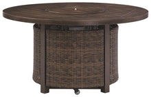 Paradise Trail - Medium Brown - Round Fire Pit Table