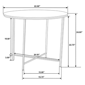 Ellison - Round Marble Coffee And End Table Set