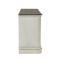 Magnolia Manor - EnteRTAinment TV Stand - Weathered Bisque