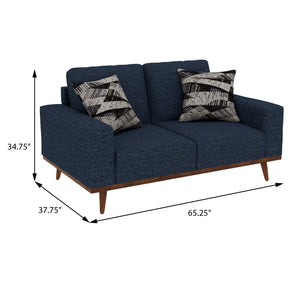 Heath - Loveseat - Etna Blue